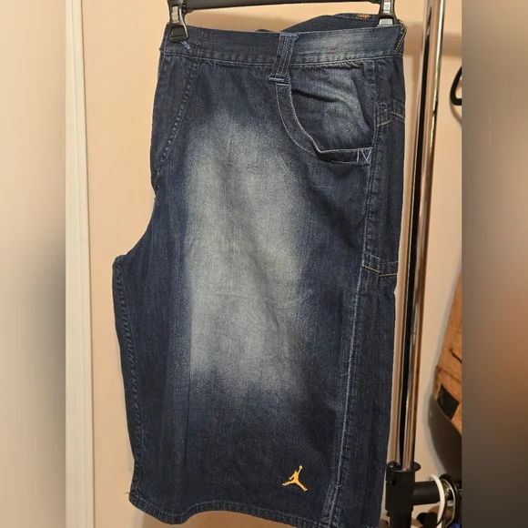Mens JORDAN Jean Shorts Size 42